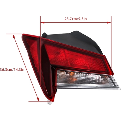 Driver Side Outer Taillamp Assembly - HY2804169 pa1