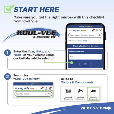 Driver Side Outside Rear View Mirror - KI1320199 pa10
