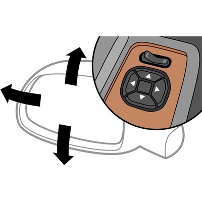 Driver Side Outside Rear View Mirror - GM1320695 pa2