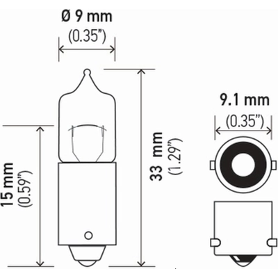 Driving And Fog Light by HELLA - H10W pa2
