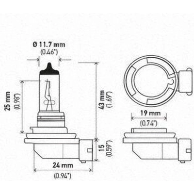 Driving And Fog Light by HELLA - H11TB pa15