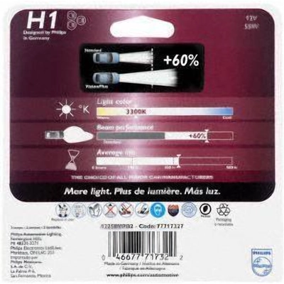 Lumière de conduite et antibrouillard par PHILIPS - H1VPB2 pa2