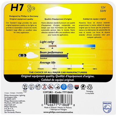 Driving And Fog Light by PHILIPS - H7B2 pa2