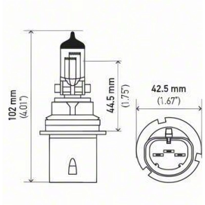 Dual Beam Headlight by HELLA - 9004LL pa1