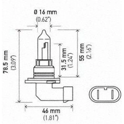 Dual Beam Headlight by HELLA - 9005LL pa9