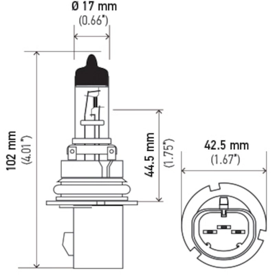 HELLA - 9007P50 - Bulb pa1