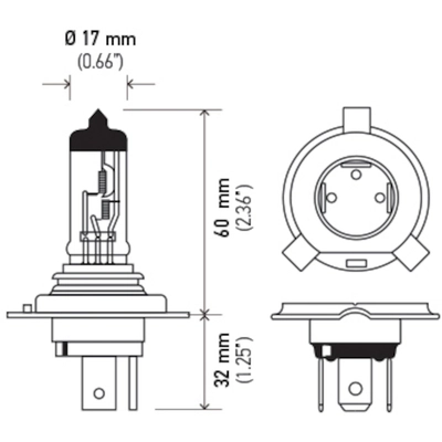 HELLA - H4-100/55W - Headlight Bulb pa2