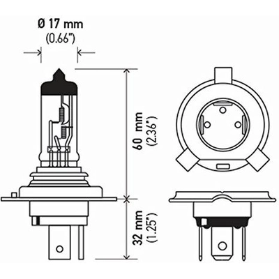 HELLA - H4P50 - Phare à double faisceau pa5