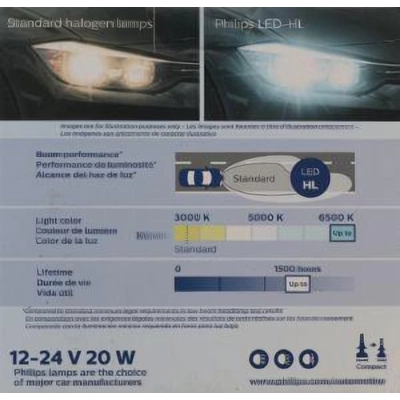 Dual Beam Headlight by PHILIPS - H7UELED pa35