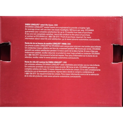 Dual Beam Headlight by SYLVANIA - H4656LL.BX pa2