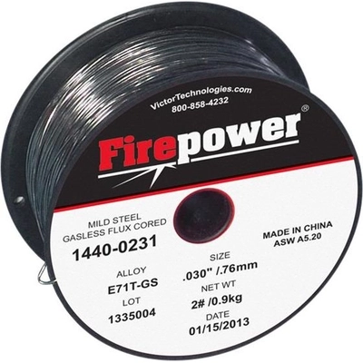 E71T-GS .030" x 10 lb Mild Steel Flux Core Welding Wire by FIRE POWER - 1440-0231 pa1
