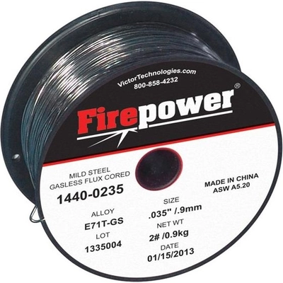 E71T-GS .035" x 2 lb Mild Steel Flux Core Welding Wire by FIRE POWER - 1440-0235 pa1