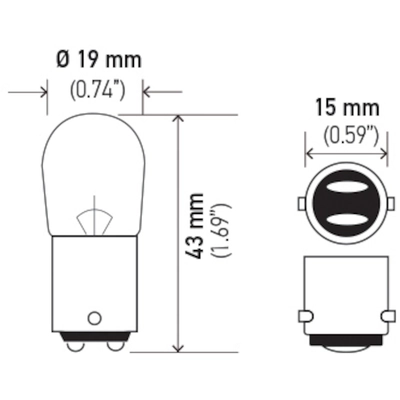 HELLA - 1004 - Light Bulb (Pack of 10) pa2