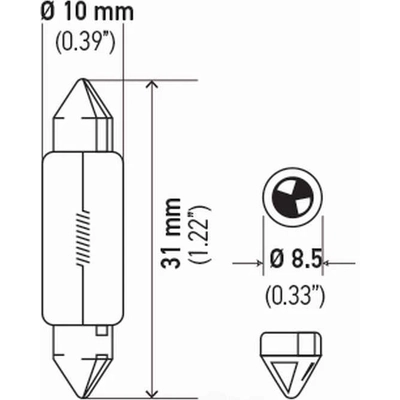 Engine Compartment Light by HELLA - 6411TB pa4