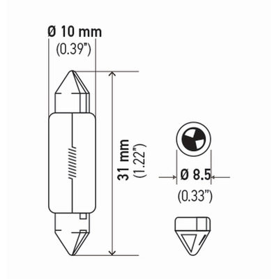 HELLA - DE3175SB - Light Bulb pa2