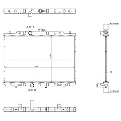 Engine Cooling Radiator - RAD13047 pa1