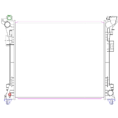 Radiateur de refroidissement du moteur - RAD13064 pa1