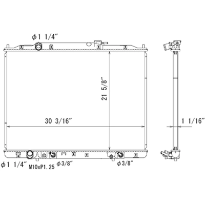 Radiateur de refroidissement du moteur - RAD13065 pa1