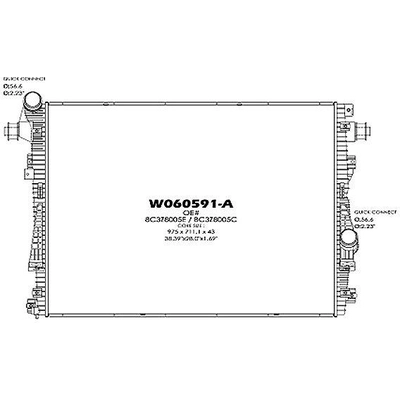 Radiateur de refroidissement du moteur - RAD13230 pa3