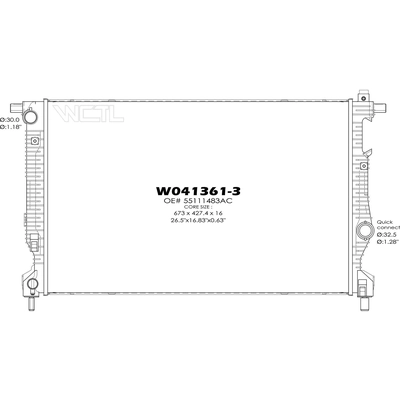 Engine Cooling Radiator - RAD13323 pa1