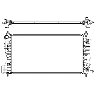 Radiateur de refroidissement du moteur - RAD13332 pa1