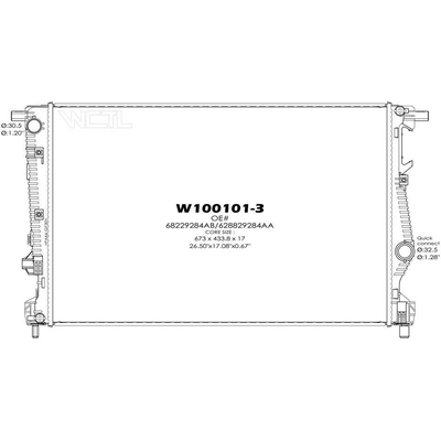 Radiateur de refroidissement du moteur - RAD13400 pa2