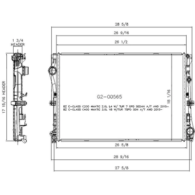 Engine Cooling Radiator - RAD13507 pa1