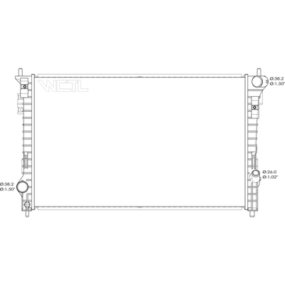 Radiateur de refroidissement du moteur - RAD2936 pa1