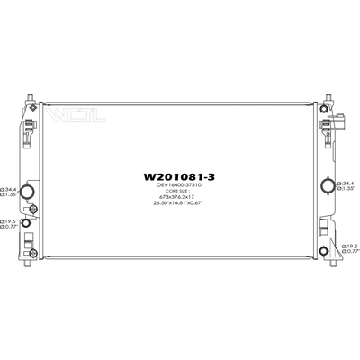 Engine Cooling Radiator - RAD3024 pa1