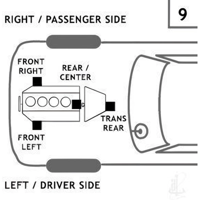 Engine Mount Front Right by ANCHOR - 9709 pa12