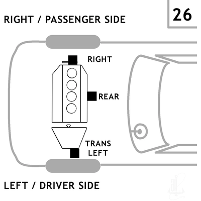 ANCHOR - 10155 - Passenger Side Engine Mount pa1