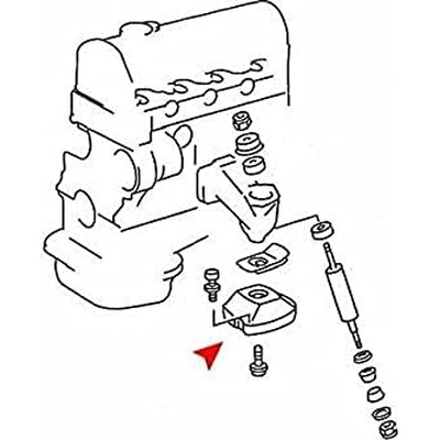 URO - 1232413013 - Engine Mount pa1