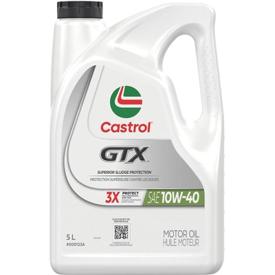 CASTROL - 000123A - Conventional Engine Oil GTX 10W40 , 5L pa11