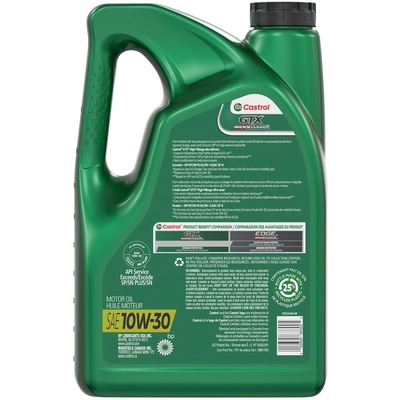 CASTROL - 000173A - Conventional Engine Oil GTX High Mileage 10W30 , 5L pa9