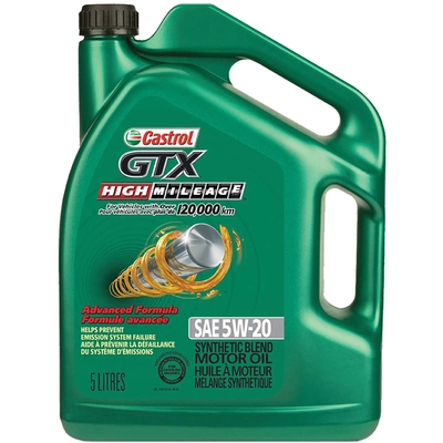 CASTROL Conventional Engine Oil GTX High Mileage 5W20 , 5L (Pack of 3) - 000183A pa1