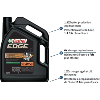 CASTROL - 020103A - Synthetic Engine Oil Edge FTT 5W50 , 5L pa8