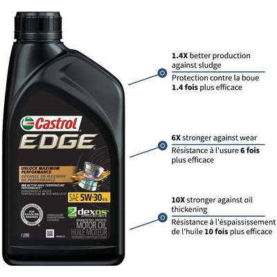 CASTROL Synthetic Engine Oil Edge FTT 5W30 , 1L (Pack of 6) - 0201138 pa11