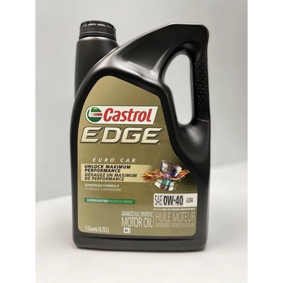 CASTROL Synthetic Engine Oil Edge A3/B4 0W40 , 4.73L (Pack of 3) - 0201832 - UNIVERSAL FIT pa1