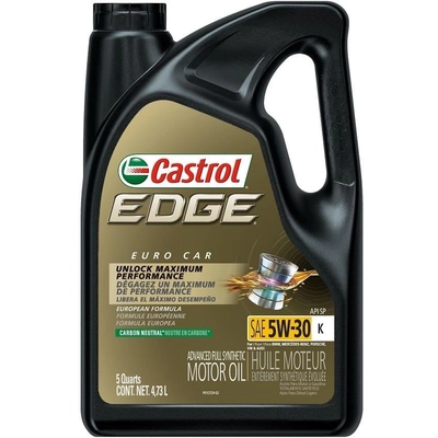 CASTROL - 0202132 - Synthetic Engine Oil Edge K 5W30 , 4.73L UNIVERSAL FIT pa1