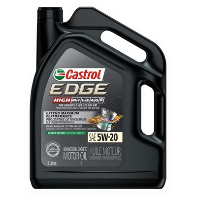 CASTROL - 020393A - Synthetic Huile moteur Edge High Mileage 5W20 , 5L pa10