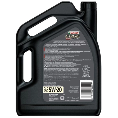 CASTROL - 020393A - Synthetic Huile moteur Edge High Mileage 5W20 , 5L pa11