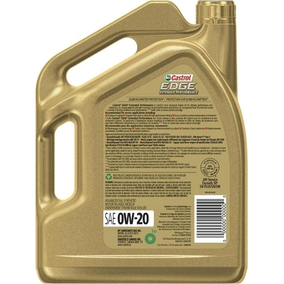 CASTROL - 020603A - Synthetic Engine Oil Edge Extended Performance 0W20 , 5L - UNIVERSAL FIT pa9