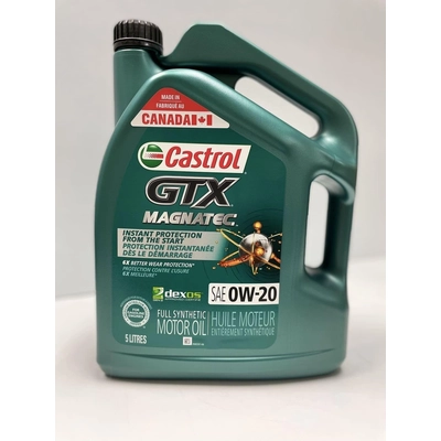 CASTROL - 022003A - Synthetic Engine Oil GTX Magnatec 0W20 , 5L pa14