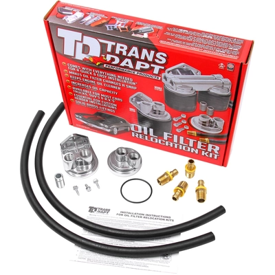 TRANS-DAPT PERFORMANCE - 1113 - Single Oil Filter Relocation Kit pa1