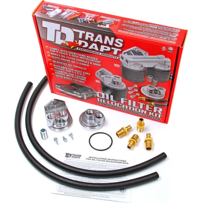 TRANS-DAPT PERFORMANCE - 1120 - Single Oil Filter Relocation Kit pa2