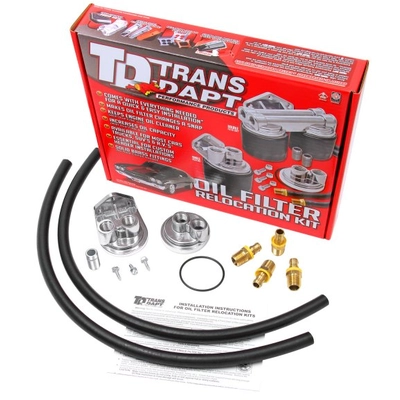 TRANS-DAPT PERFORMANCE - 1127 - Single Oil Filter Relocation Kit pa1