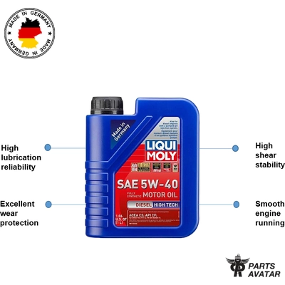 5W40 Diesel High Tech 1L - Liqui Moly Synthetic Engine Oil 20006 pa2