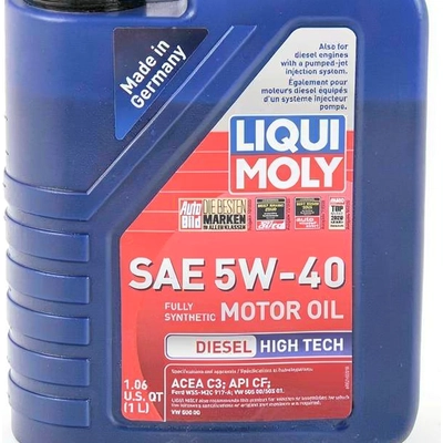 5W40 Diesel High Tech 1L- Liqui Moly Synthetic Engine Oil 20006 (Pack of 6) pa6