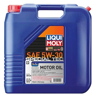 5W-30 Special Tec LL  Motor Oil  20L  -  Liqui Moly Synthetic Engine Oil  20124 pa1