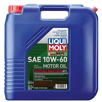 10W-60 Synthoil Race Tech GT1 20L - Liqui Moly Synthetic Engine Oil 20127 pa1